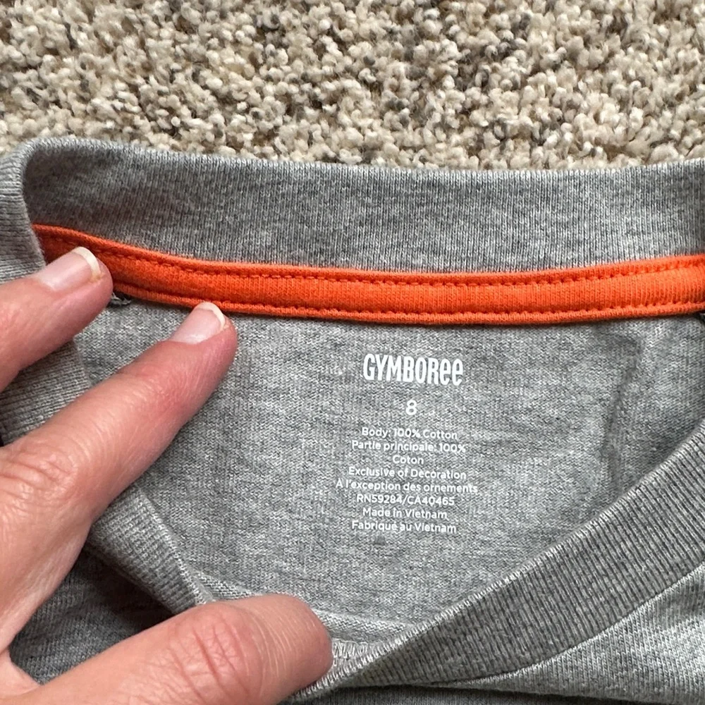 NWT Gymboree black and gray raglan size 8 Halloween Dog Trick or Treat Shirt